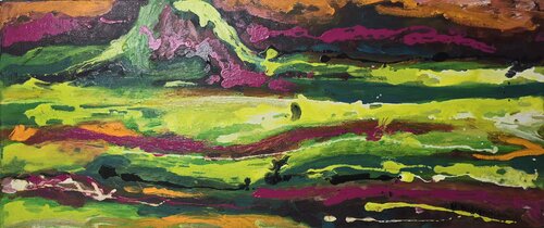 Lower Silesian Horizons: Light and Earth by Urszula Widzgowska, Painting for Sale on Select