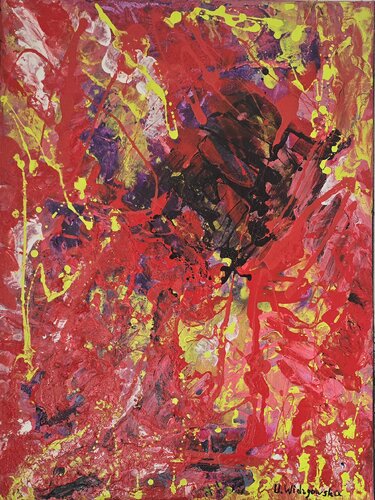 Zentrifuge des Chaos by Urszula Widzgowska, Painting for Sale on Select
