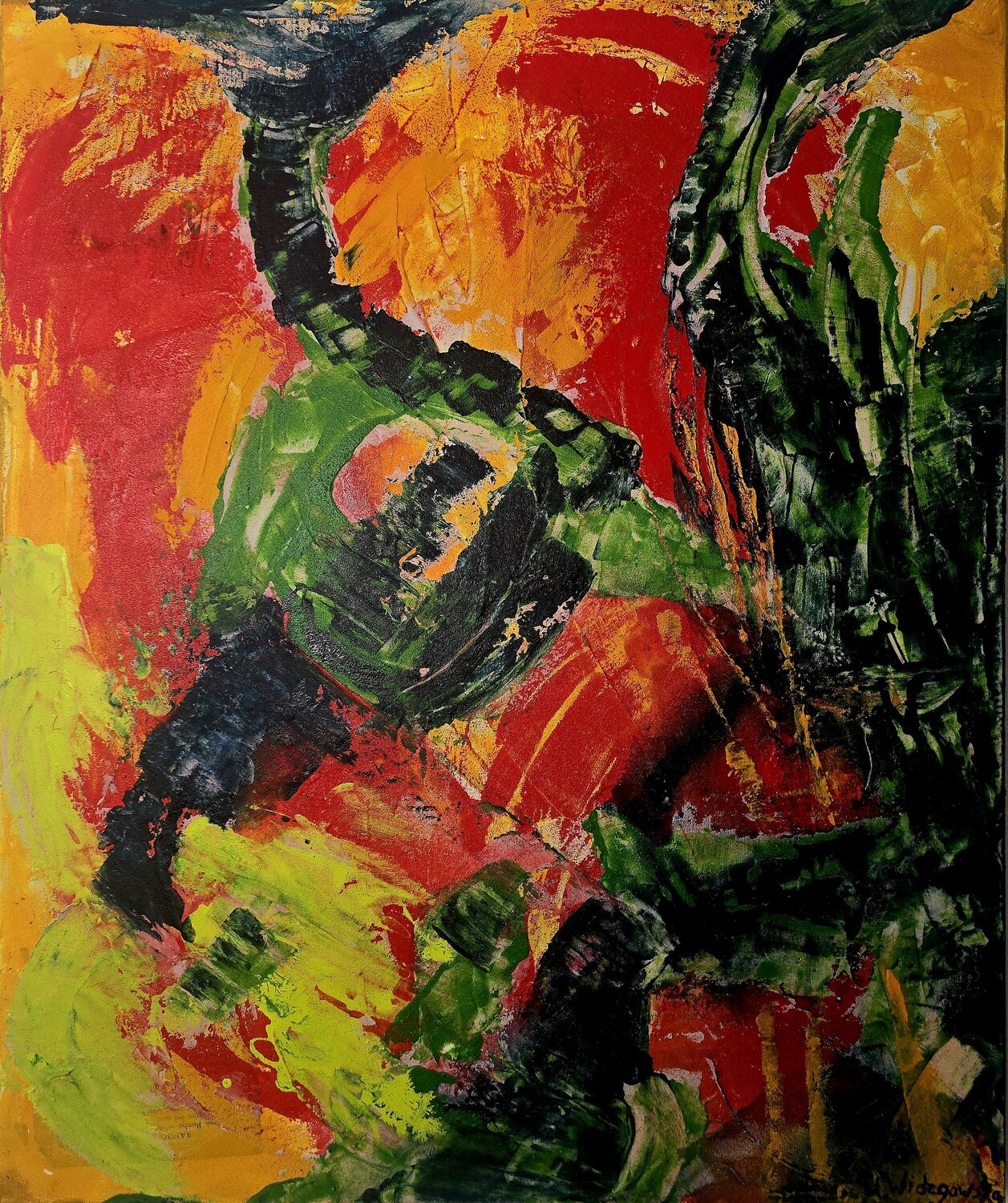 Alphabet in Motion Urszula Widzgowska Original painting for sale