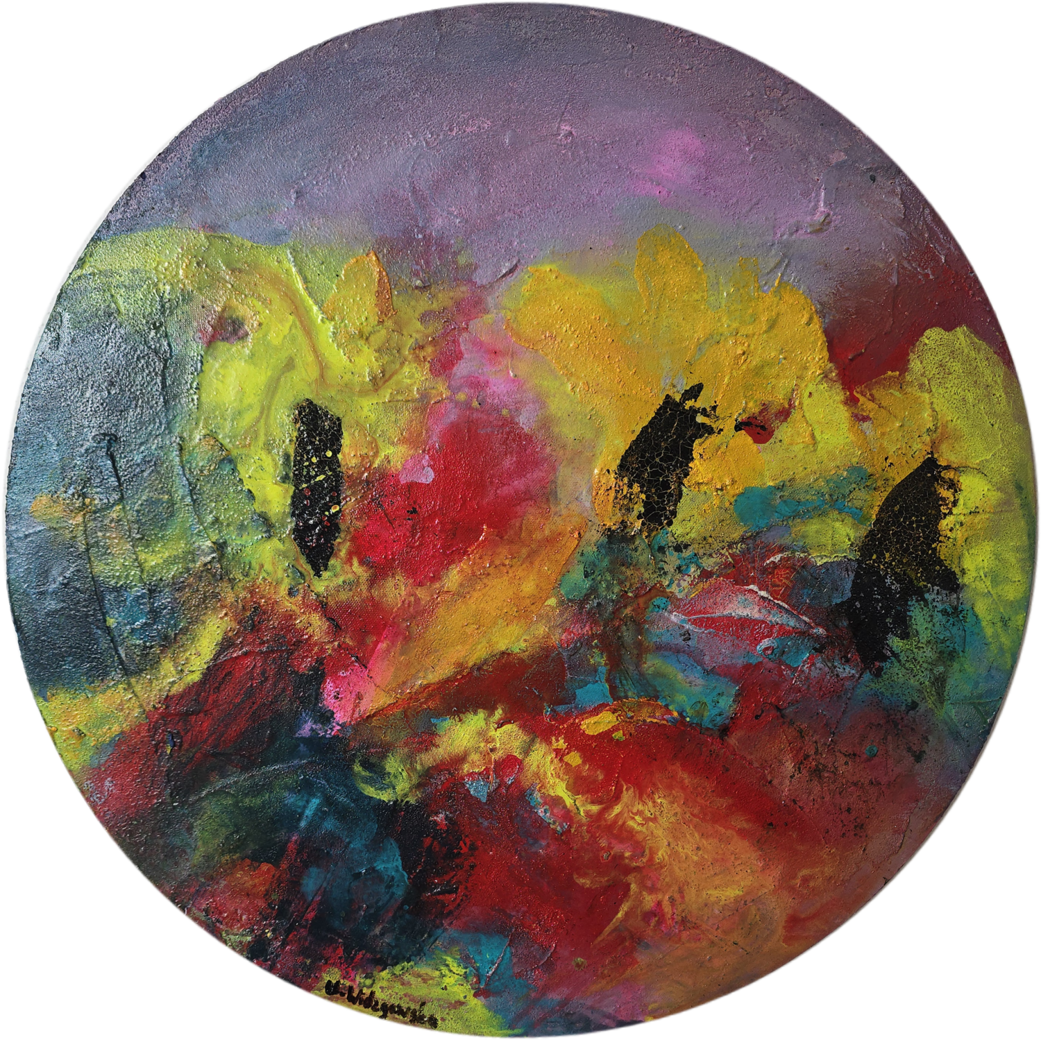 Flamme des Lebens Urszula Widzgowska Original painting for sale