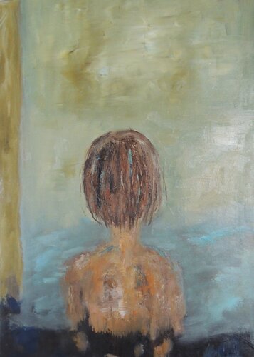 EXPECTATION by Eleni Pappa Tsantili, Painting for Sale on Select