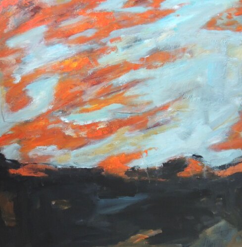 COULEURS DU CIEL DU SUD (SOUTHERN SKY COLORS) by Eleni Pappa Tsantili, Painting for Sale on Select