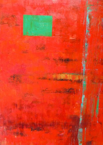 GREEN WINDOW by Eleni Pappa Tsantili, Painting for Sale on Select