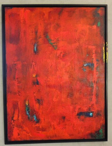 RED WONDERMENT by Eleni Pappa Tsantili, Painting for Sale on Select