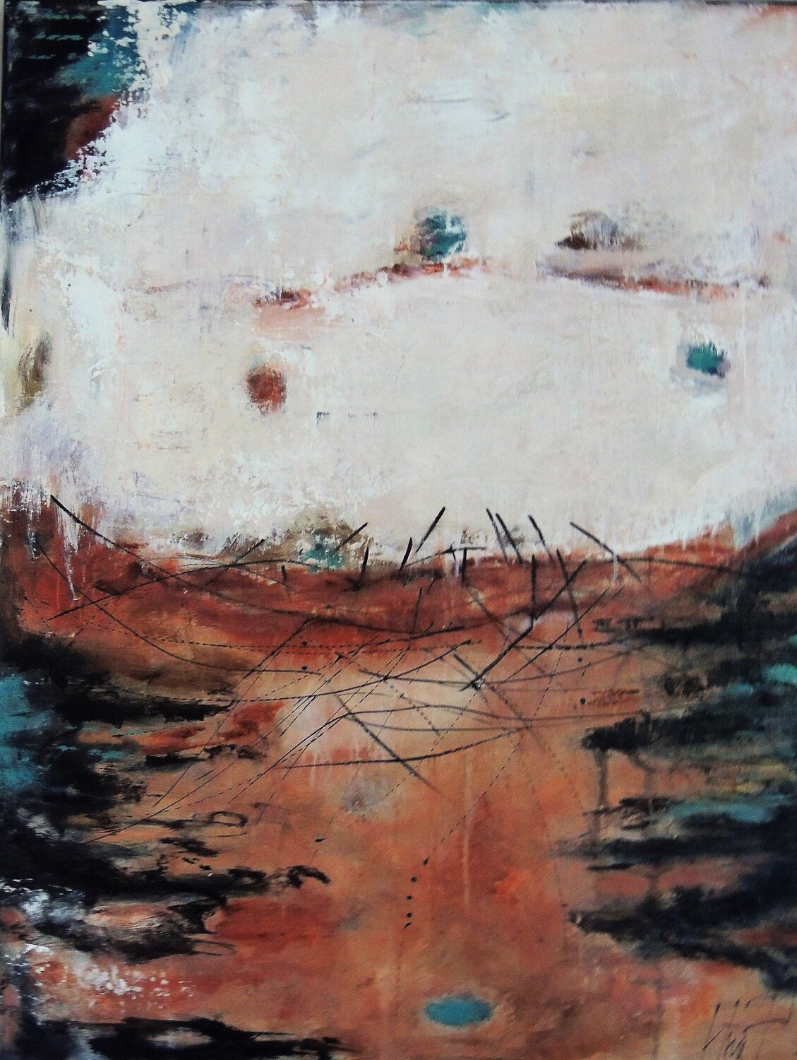 FOCAL POINT II Eleni Pappa Tsantili Original painting for sale
