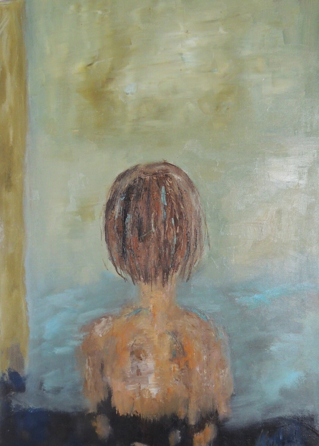 EXPECTATION Eleni Pappa Tsantili Original painting for sale