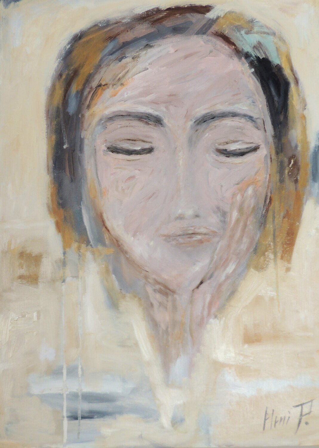 LONELINESS DAY Eleni Pappa Tsantili Original painting for sale