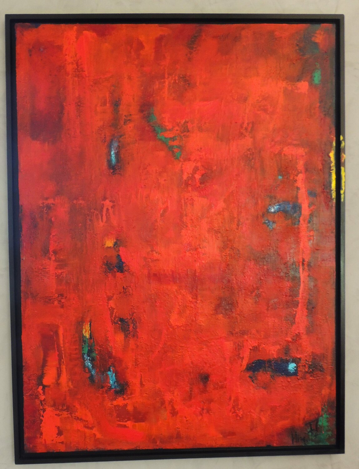 RED WONDERMENT Eleni Pappa Tsantili Original painting for sale