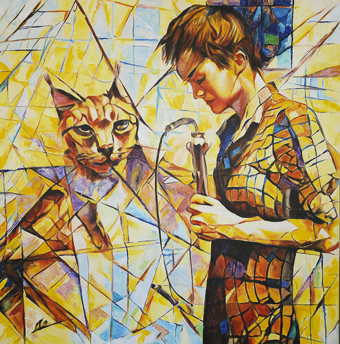 The tamer by Natalya Gripas, Painting for Sale on Select