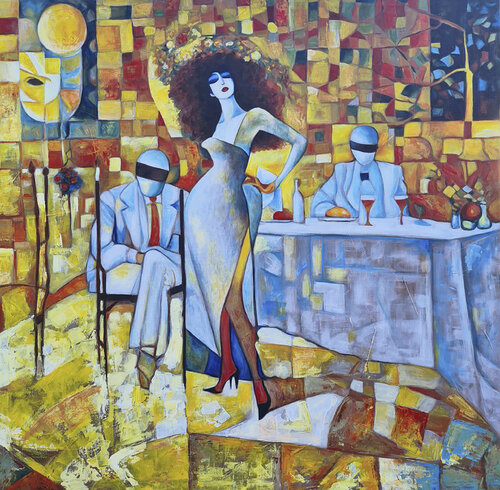 Double heel by Natalya Gripas, Painting for Sale on Select