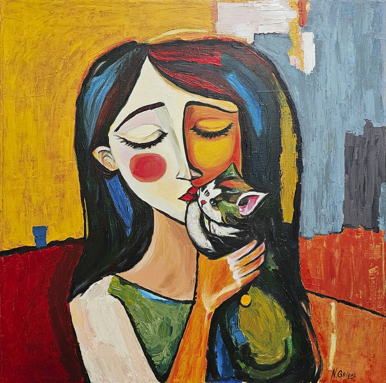Kitty Natalya Gripas Original painting for sale