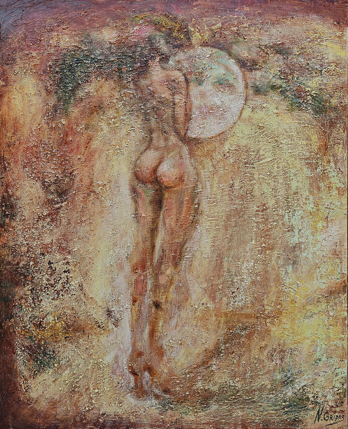 Moon Natalya Gripas Original painting for sale