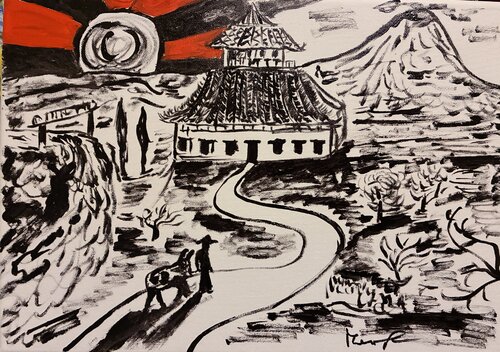 Giappone antico by Mario Pratesi, Painting for Sale on Select