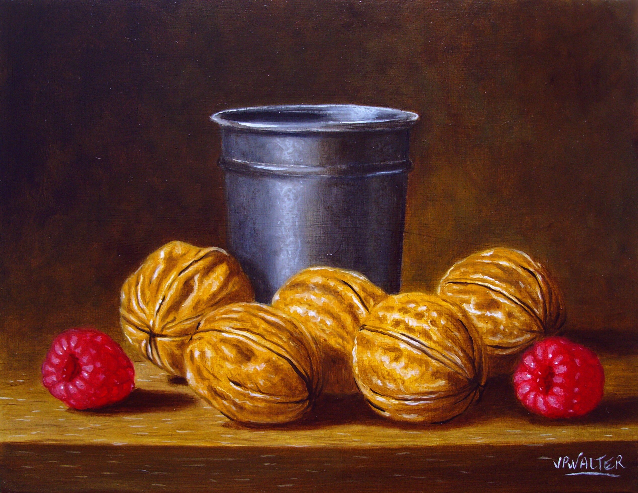 Noix au gobelet en étain // Nuts with pewter cup