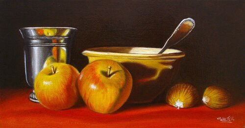 Hommage à Chardin // Tribute to Chardin by Jean-Pierre Walter, Painting for Sale on Select
