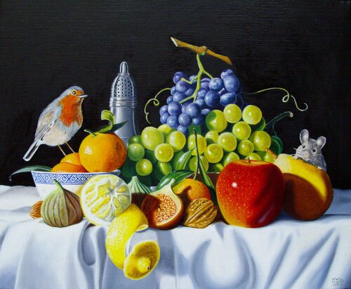 L'île aux fruits // Fruit Island by Jean-Pierre Walter, Painting for Sale on Select