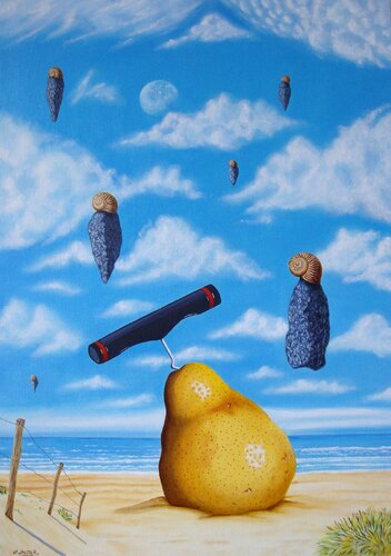 Les orgues de Babylone // The Organs of Babylon by Jean-Pierre Walter, Painting for Sale on Select