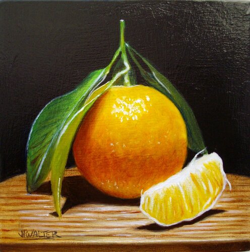 Petite clémentine // Little clementine by Jean-Pierre Walter, Painting for Sale on Select