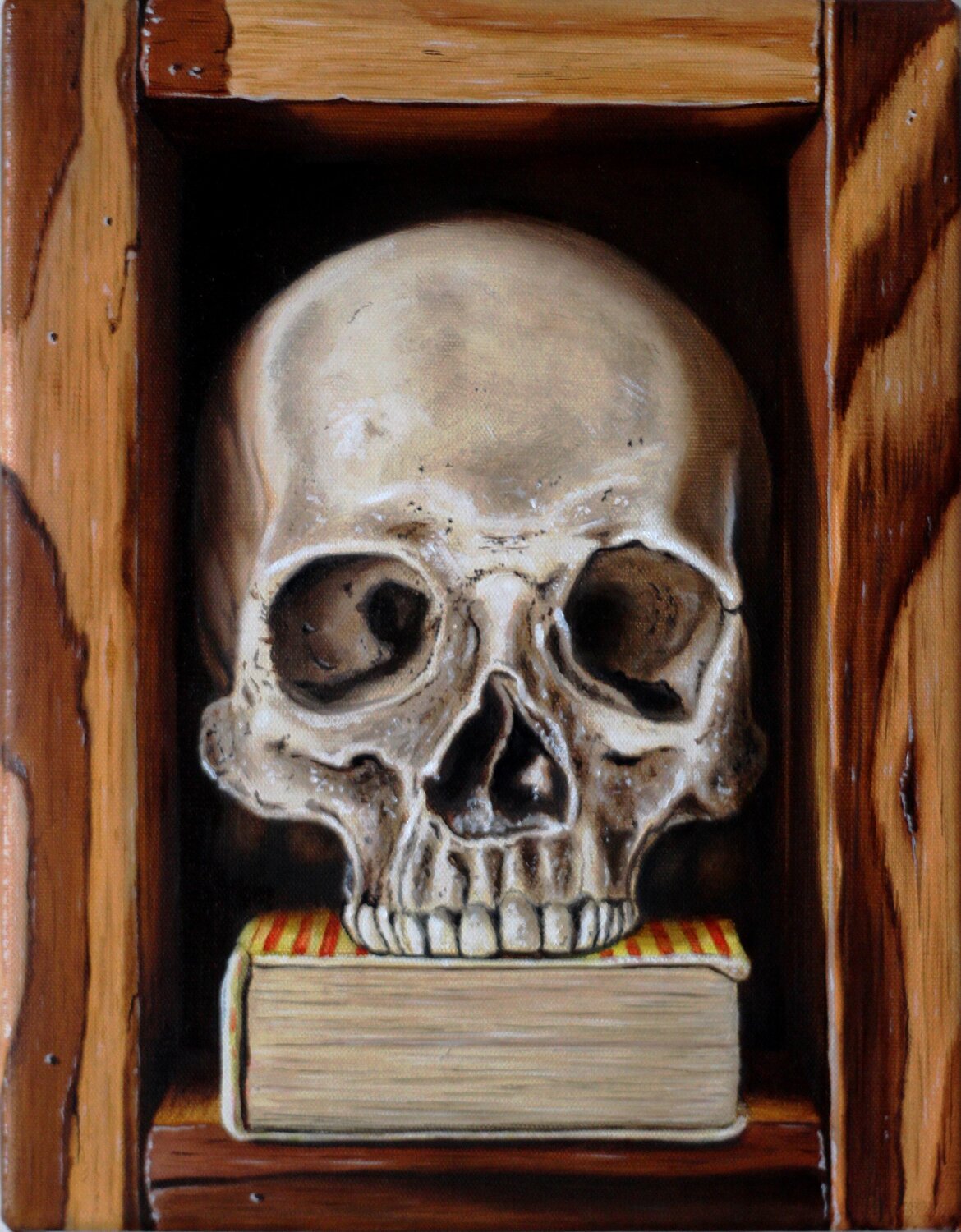 Vanité en trompe-l'oeil // Vanity in trompe-l'oeil Jean-Pierre Walter Original painting for sale