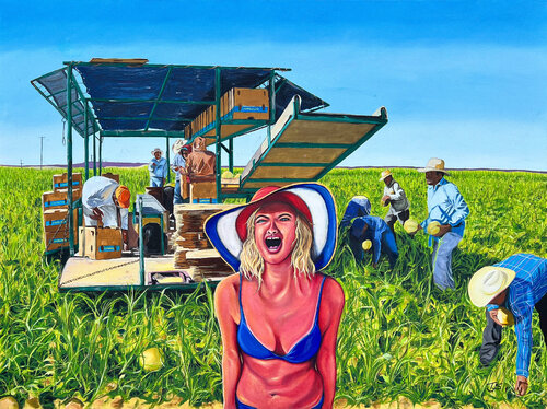 Cantaloupes won't pick themselves by Tony Smith, Painting for Sale on Select