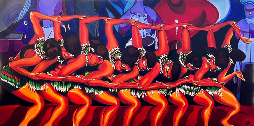 Domba Dance by Tony Smith, Painting for Sale on Select