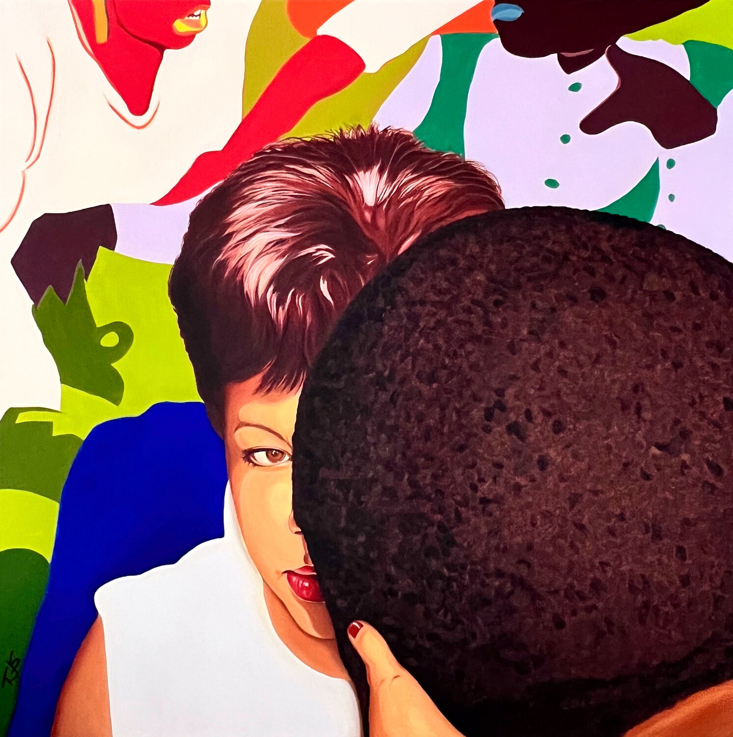Between Us Tony Smith Original painting for sale