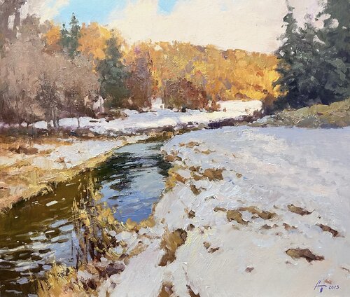 Warm January by Andrei Belaichuk, Painting for Sale on Select