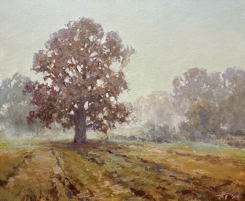 Foggy Morning by Andrei Belaichuk, Painting for Sale on Select