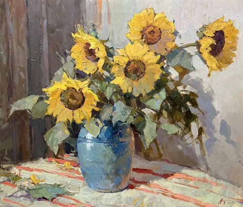 Sunflowers by Andrei Belaichuk, Painting for Sale on Select