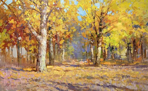 Autumn Forest by Andrei Belaichuk, Painting for Sale on Select
