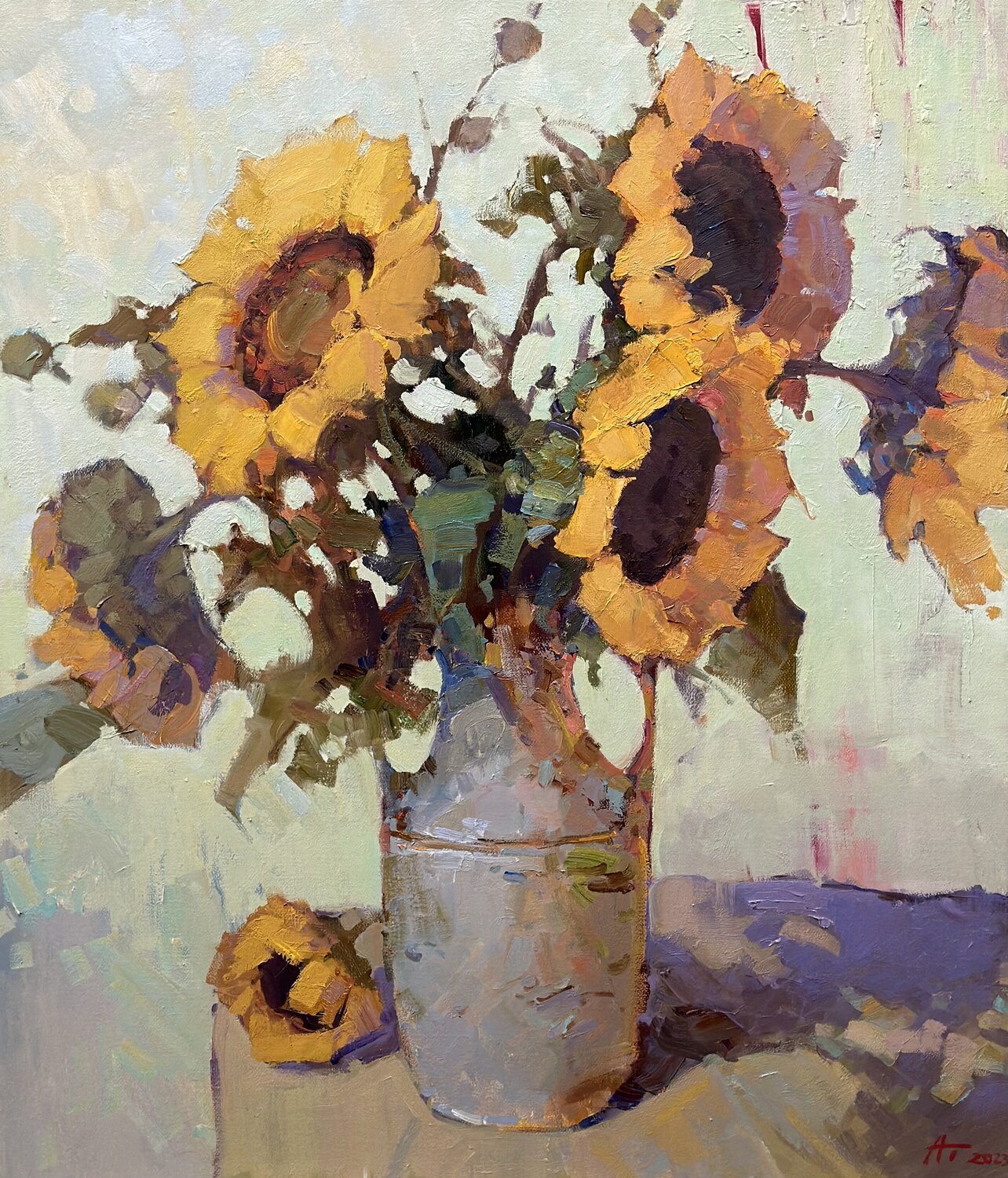 Sunflowers Andrei Belaichuk Original painting for sale