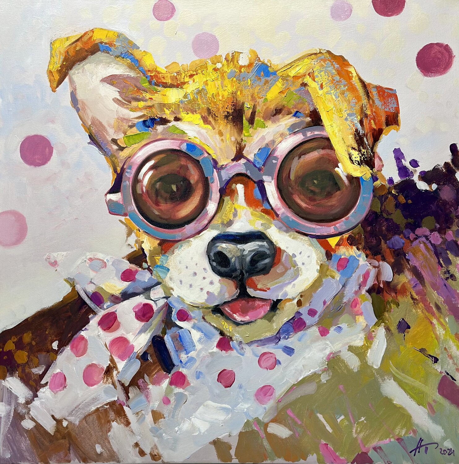 Polka Dot Style Andrei Belaichuk Original painting for sale