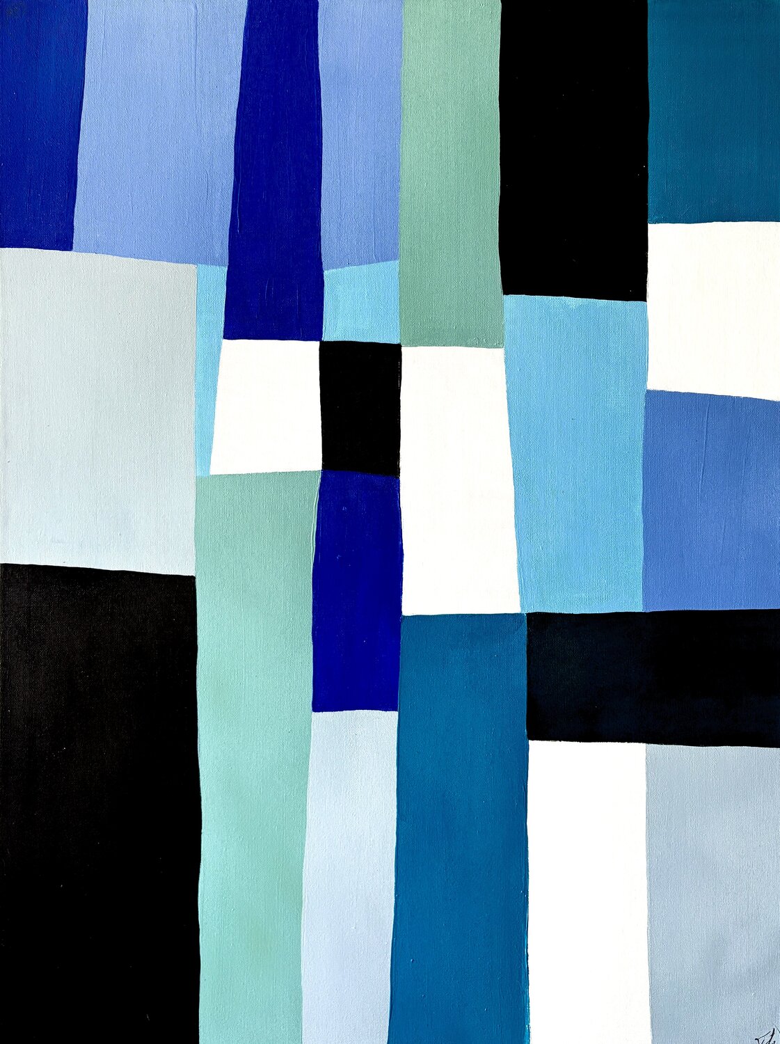 Silencio vertical David Albert Original painting for sale