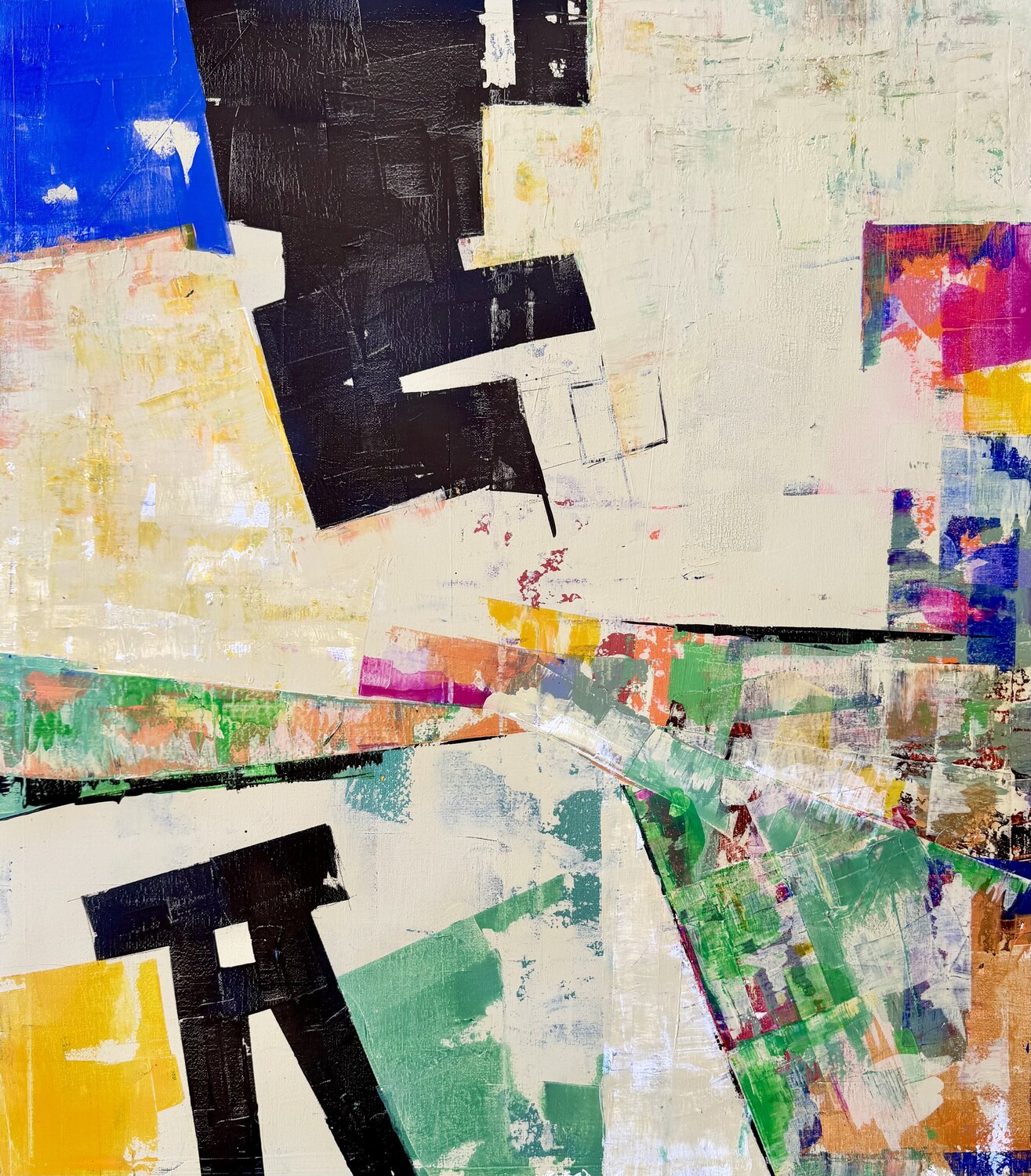 Structure et vide David Albert Original painting for sale