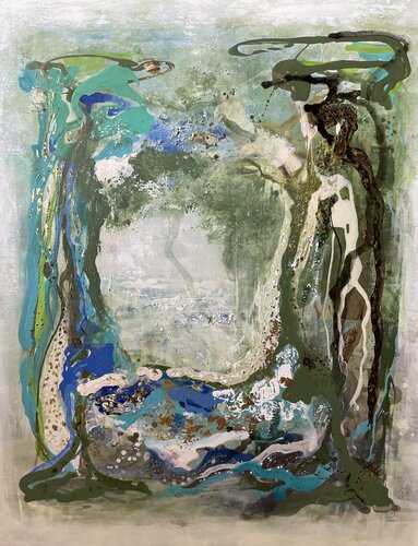 Hommage an den Jugendstil by Danuta Jagemann, Painting for Sale on Select