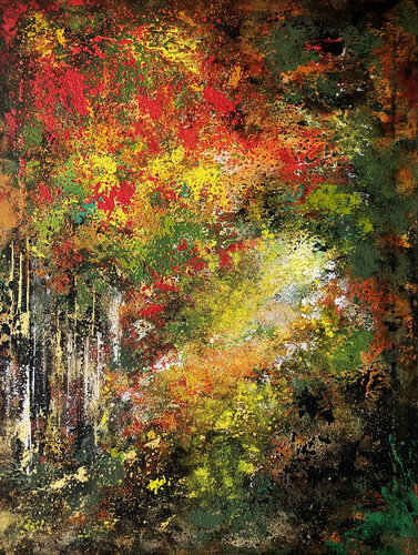 Herbstwald by Danuta Jagemann, Painting for Sale on Select