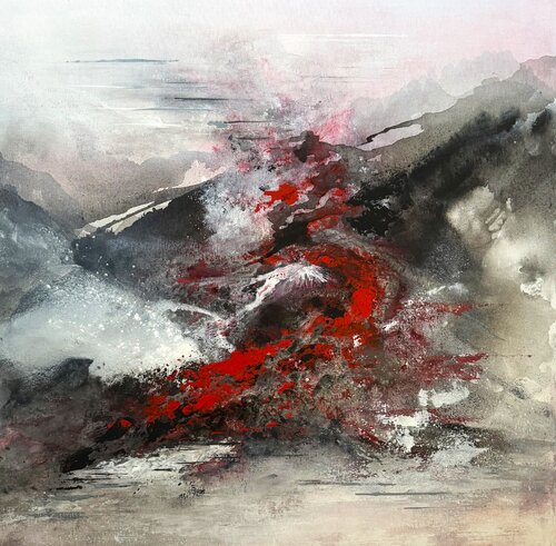 Vulkan by Danuta Jagemann, Painting for Sale on Select
