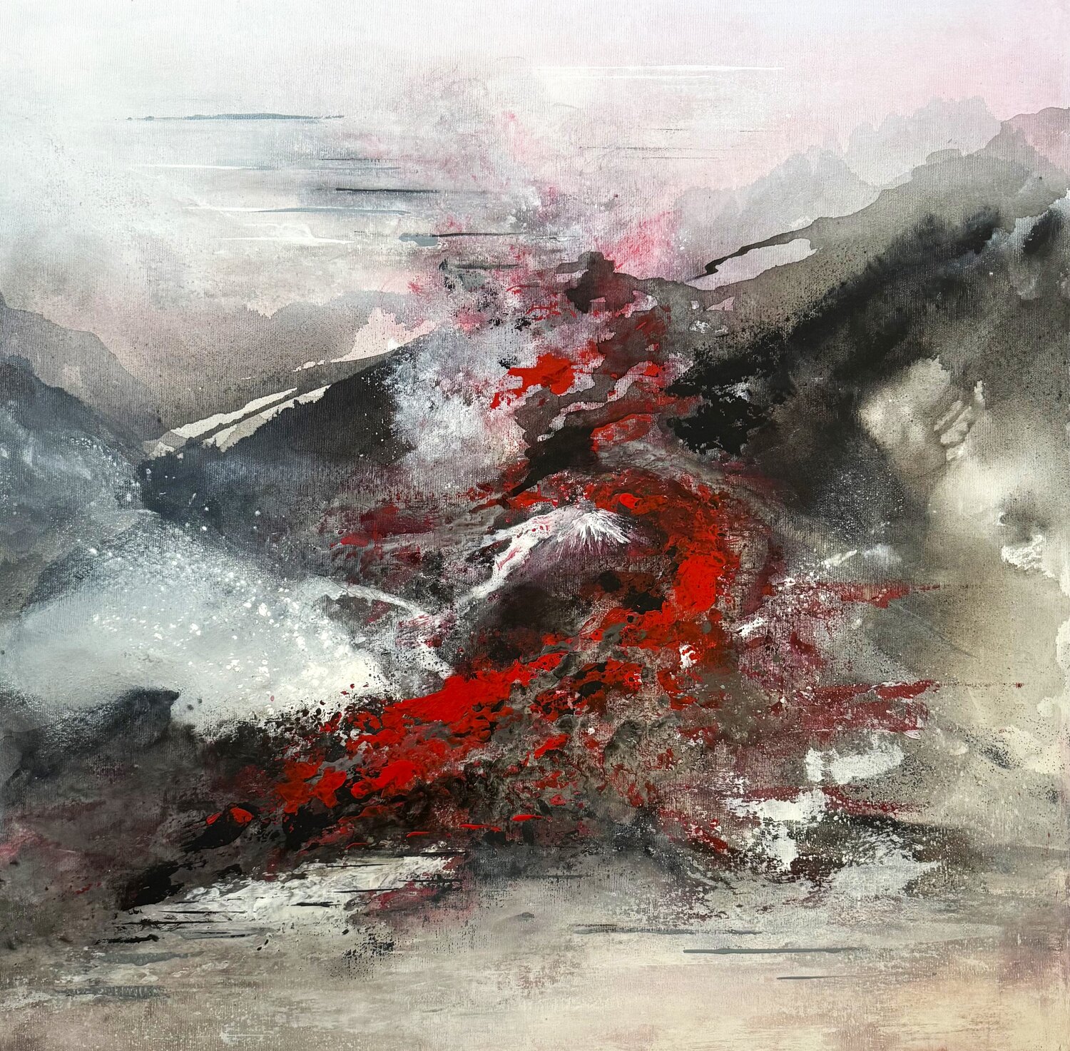 Vulkan Danuta Jagemann Original painting for sale