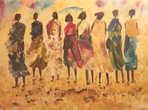 AFRICA by Christiane Guerry, Painting for Sale on Select
