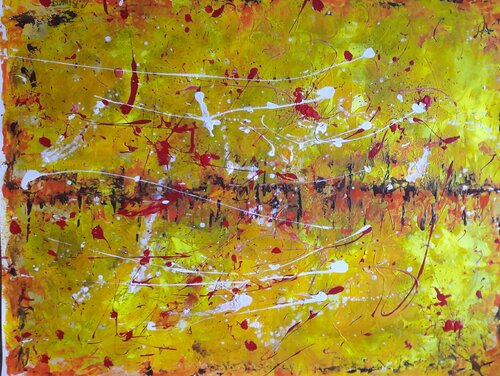 SYMPHONIE EN JAUNE by Christiane Guerry, Painting for Sale on Select