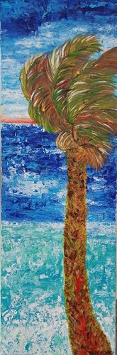 TEMPETE SUR NICE by Christiane Guerry, Painting for Sale on Select