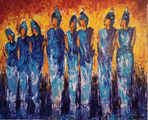 STONE by Christiane Guerry, Painting for Sale on Select