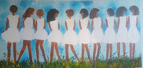 LE DONNE by Christiane Guerry, Painting for Sale on Select