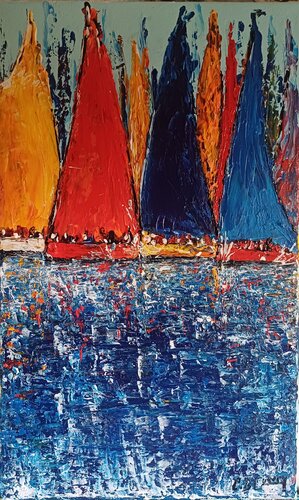 EVASION by Christiane Guerry, Painting for Sale on Select