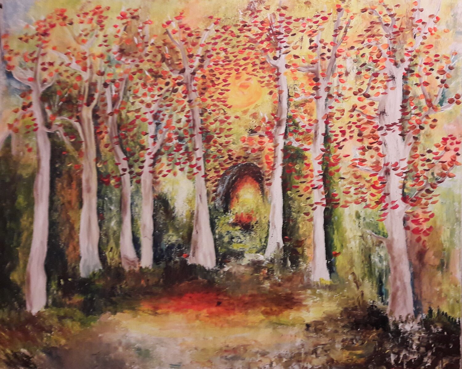 AUTOMNE Christiane Guerry Original painting for sale