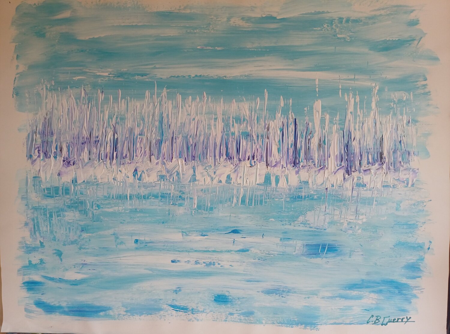 ESCAPE Christiane Guerry Original painting for sale