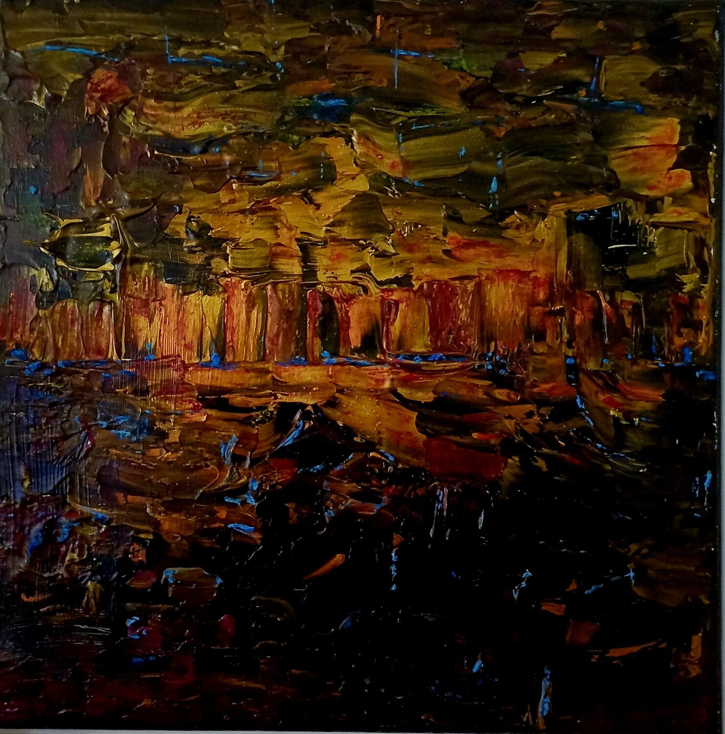 NEW WORLD Christiane Guerry Original painting for sale