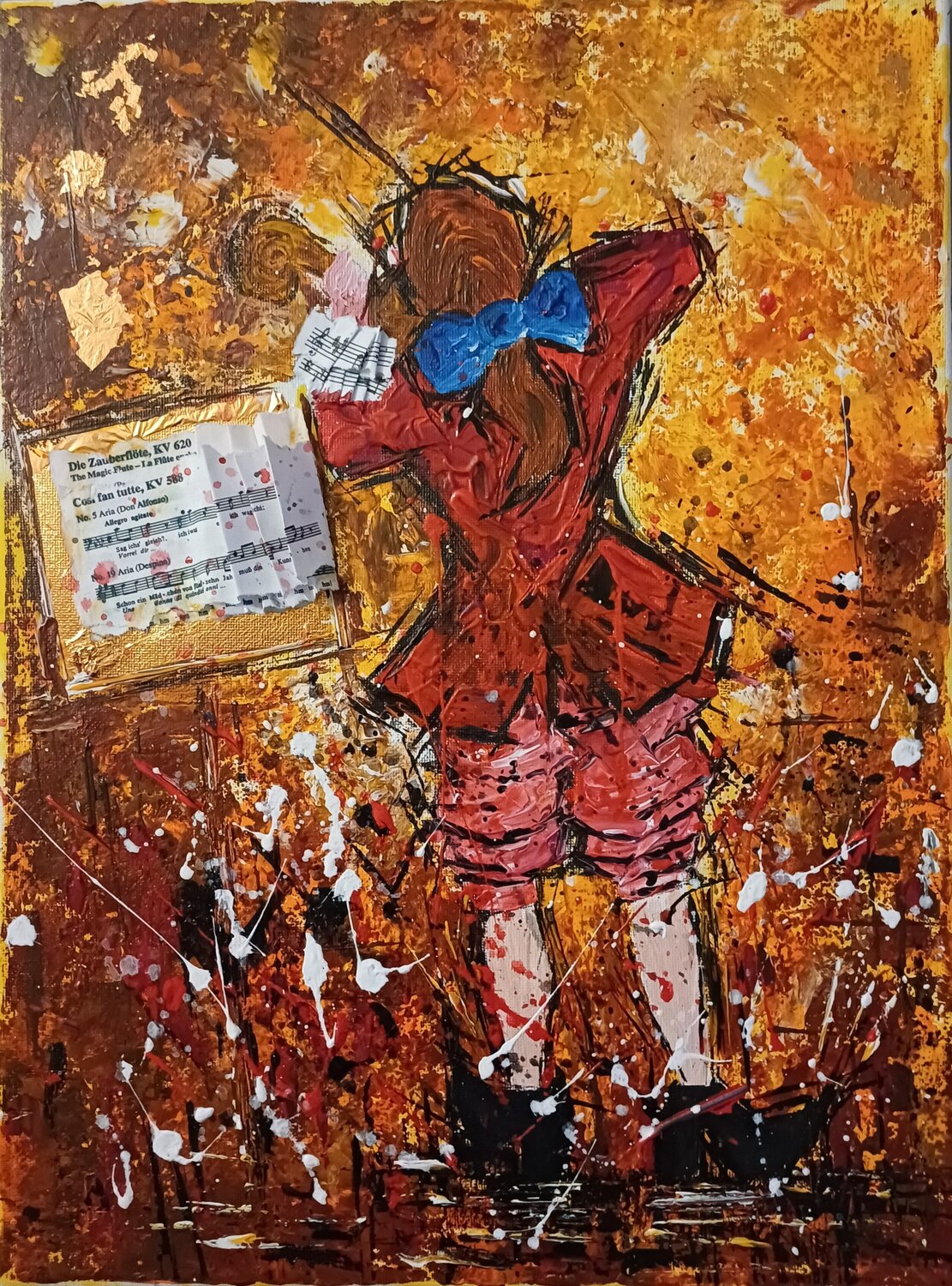 MOZART Christiane Guerry Original painting for sale