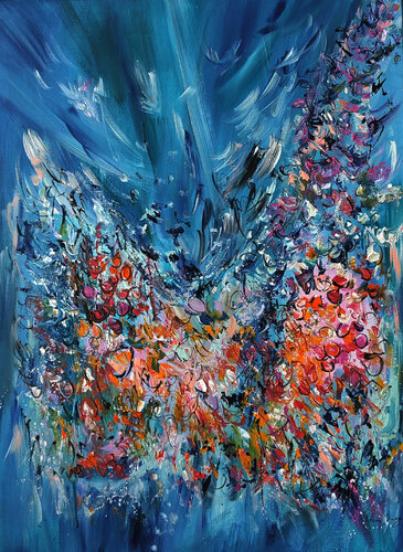 Fleurs d'un jour by ÂME SAUVAGE, Painting for Sale on Select