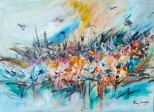 Les artistes volants by ÂME SAUVAGE, Painting for Sale on Select